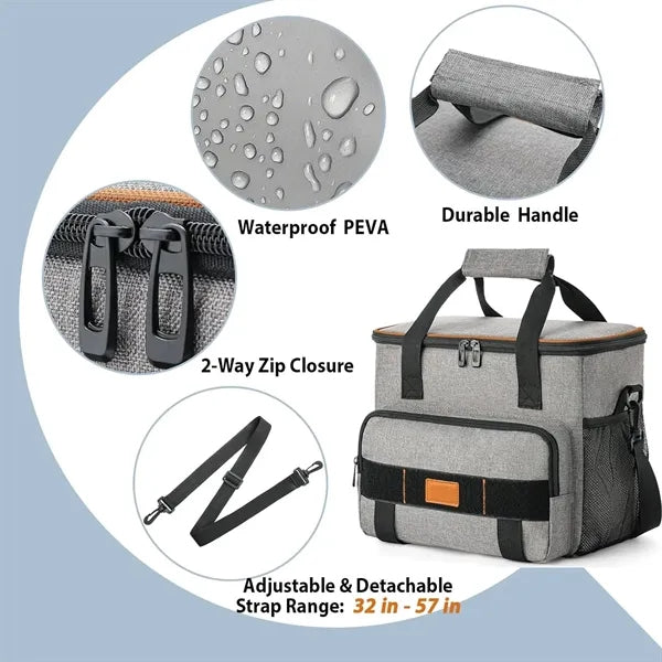 Collapsible Small Cooler Bags 14L Soft Sided Leakproof Lunch