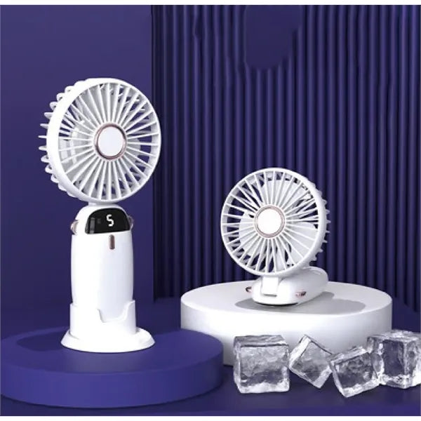 4200mAh Battery Operated Fan 5 Speeds&Digital Display