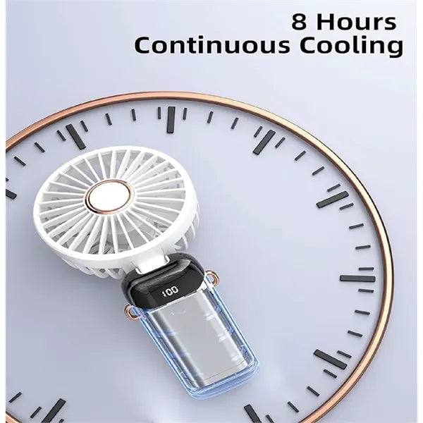 4200mAh Battery Operated Fan 5 Speeds&Digital Display