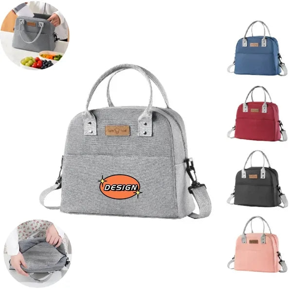 Full Color Insulated Lunch Bag with Shoulder Strap
