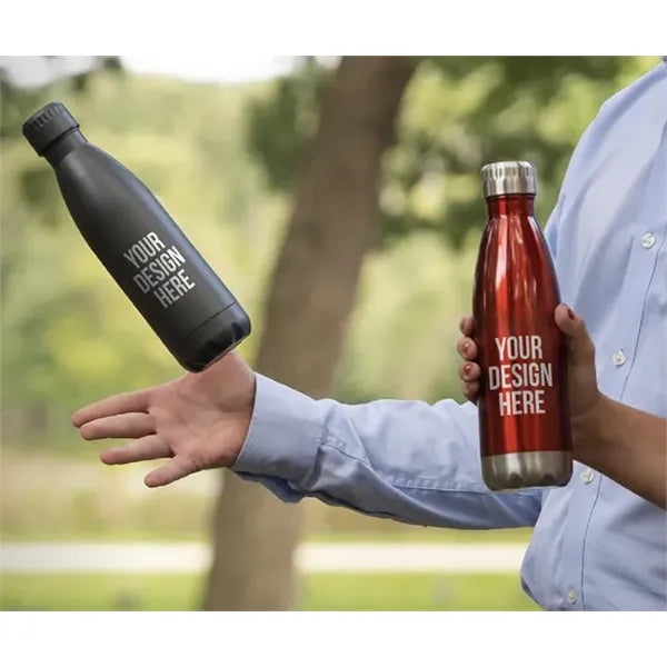 Stainless Steel 17oz Double Wall Insulated Water Bottles