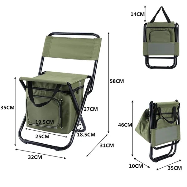 Fishing Chair with Cooler Bag