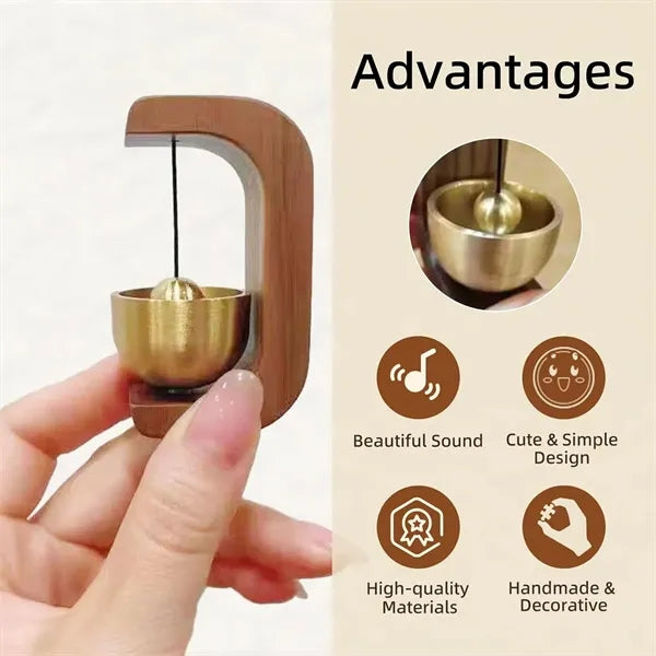 Magnetic Attached Wooden Shopkeeper Doorbell Wind Chime