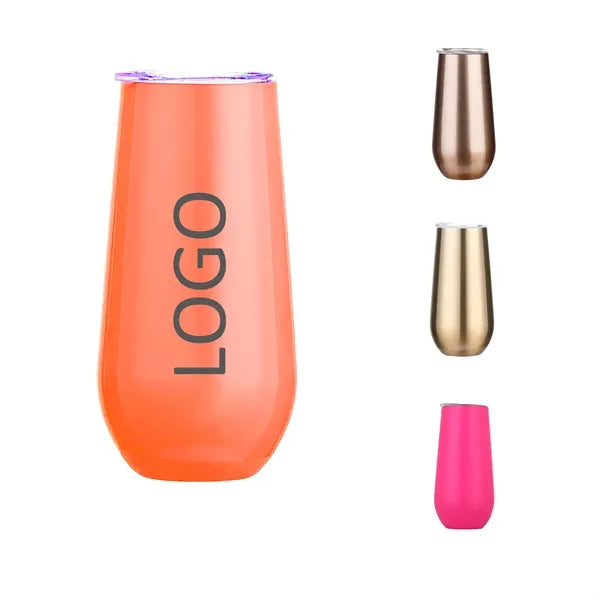 6oz Metal Swig Eggshell Cup Wine Tumbler with Lid