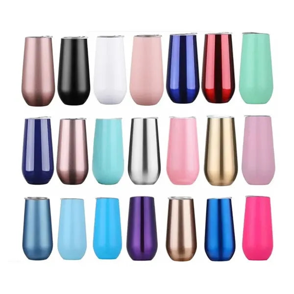 6oz Metal Swig Eggshell Cup Wine Tumbler with Lid
