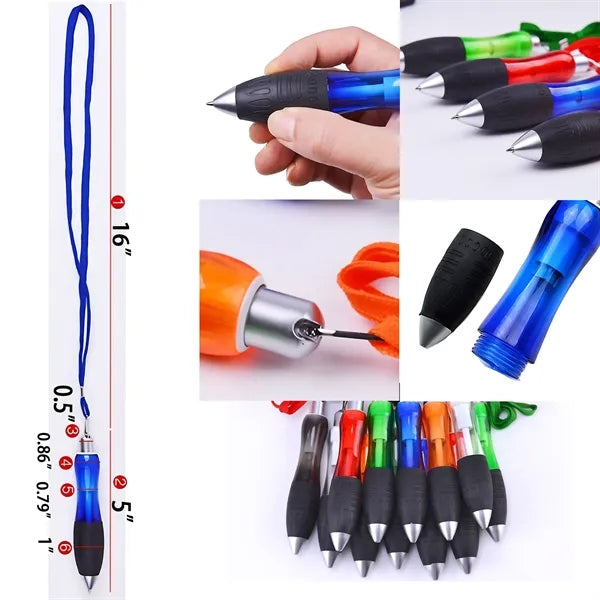 Big Fat Ballpoint Pens with Lanyard Prevent Hand Fatigue
