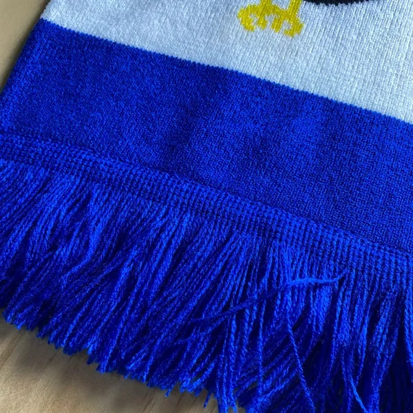 Classic Double-Sided Soccer Knit Scarf