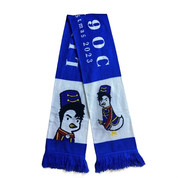Classic Double-Sided Soccer Knit Scarf