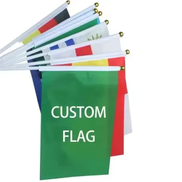 12" x 8" Hand Waving Flag Banner