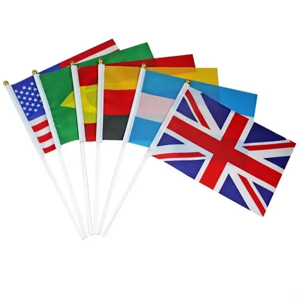 12" x 8" Hand Waving Flag Banner