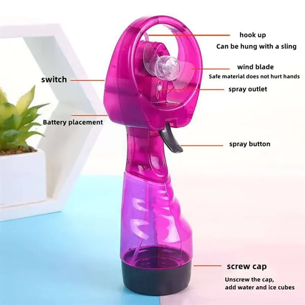Portable Battery Operated Misting Fan