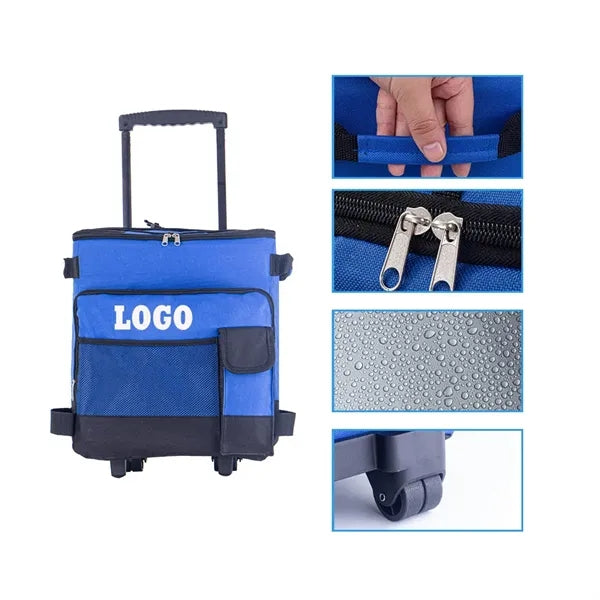 Collapsible Folding Cooler on Wheels