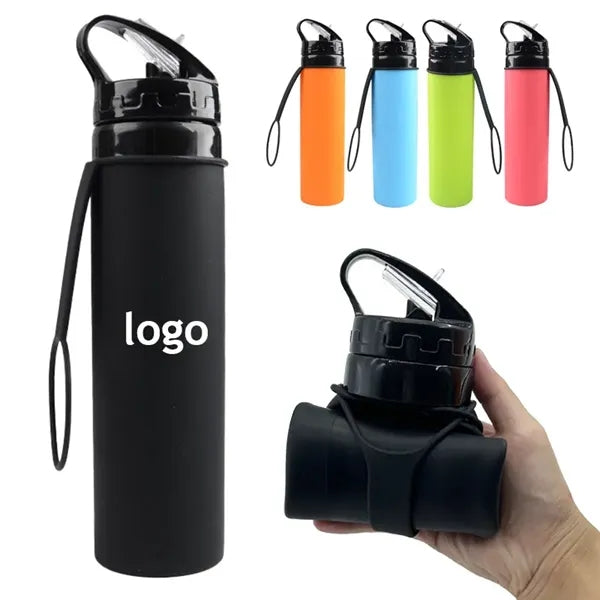 Collapsible Travel Water Bottle 21 oz 600ml