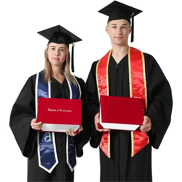Diploma Cover Red Velvet Certificate Holder of Graduation