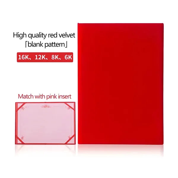 Diploma Cover Red Velvet Certificate Holder of Graduation