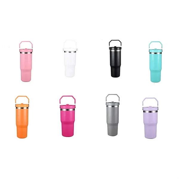 Stainless Steel Double Wall Insulated Tumbler With Handle