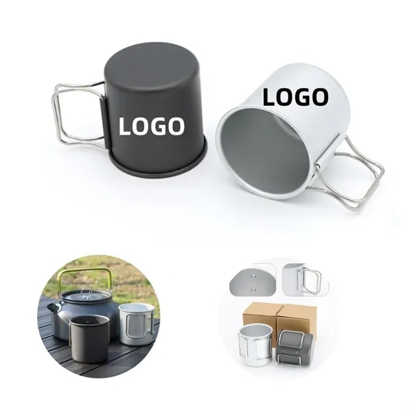 300ml Aluminum Alloy Camping Mugs