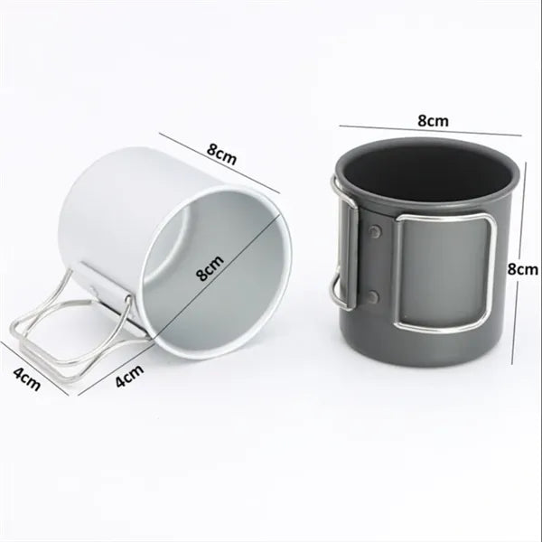 300ml Aluminum Alloy Camping Mugs