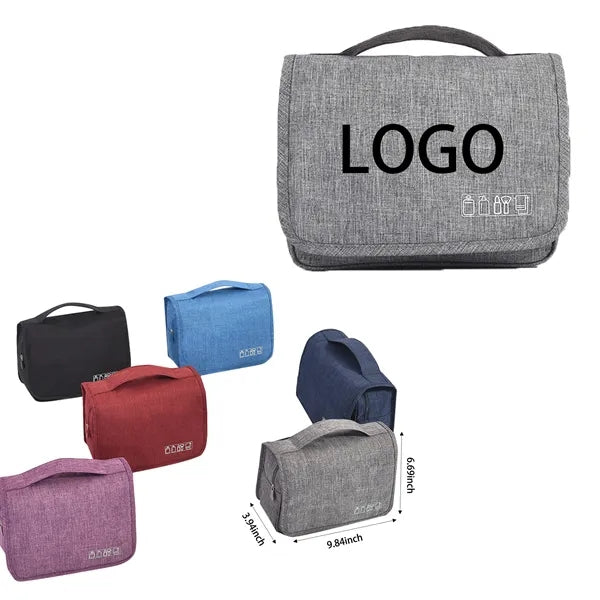 Hand-Held Hook Dry And Wet Separation Toiletry Bag