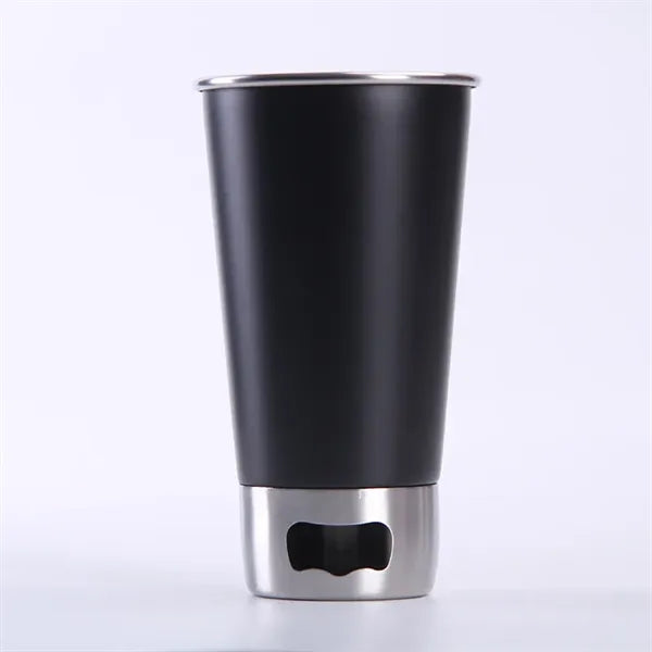 Stainless Steel Beer Cup With Opener