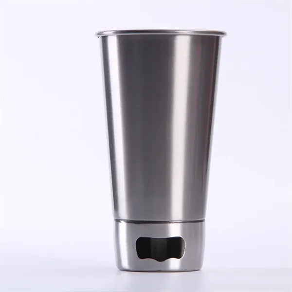 Stainless Steel Beer Cup With Opener