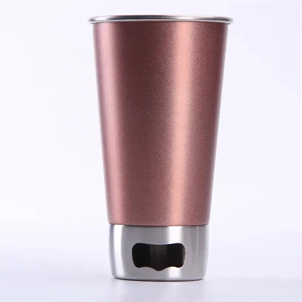 Stainless Steel Beer Cup With Opener