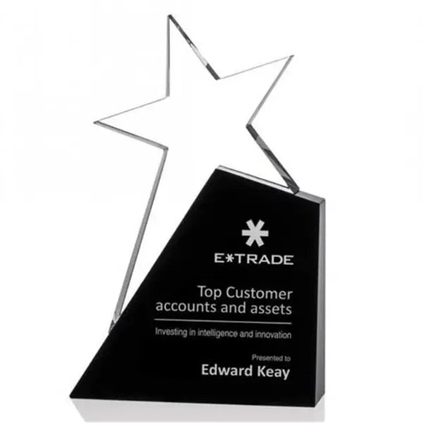 Award Craft Glass Crystal Trophy