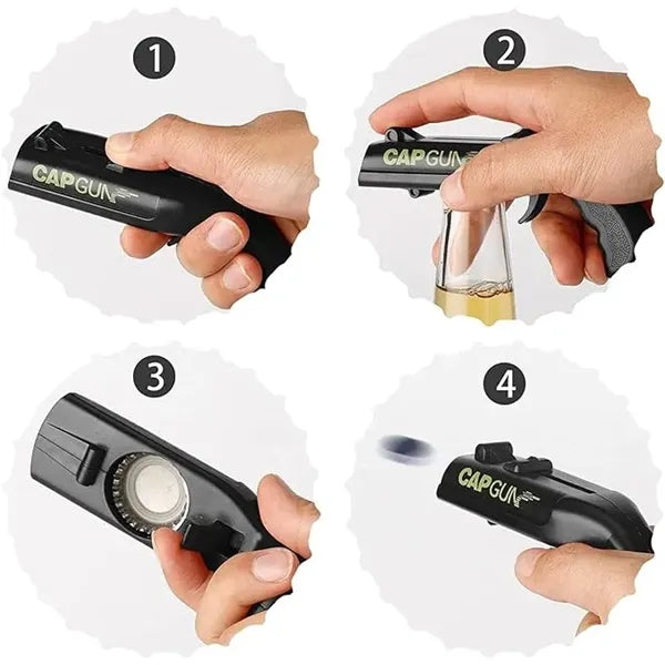 Cap Gun Shooting Bottle Opener