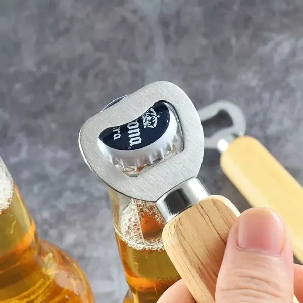 Wood Handle Beer Bottle Opener