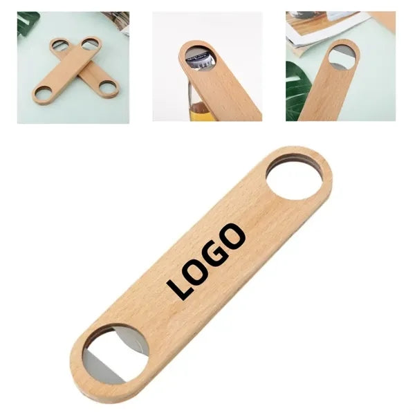 Wooden Flat Bottle Opener