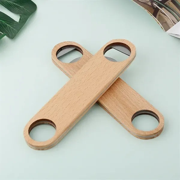 Wooden Flat Bottle Opener