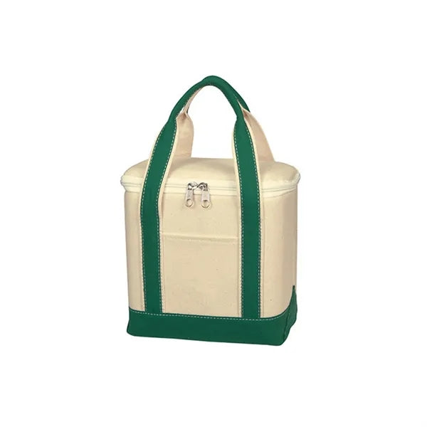 Patchwork Canvas Cooler Lunch Bag