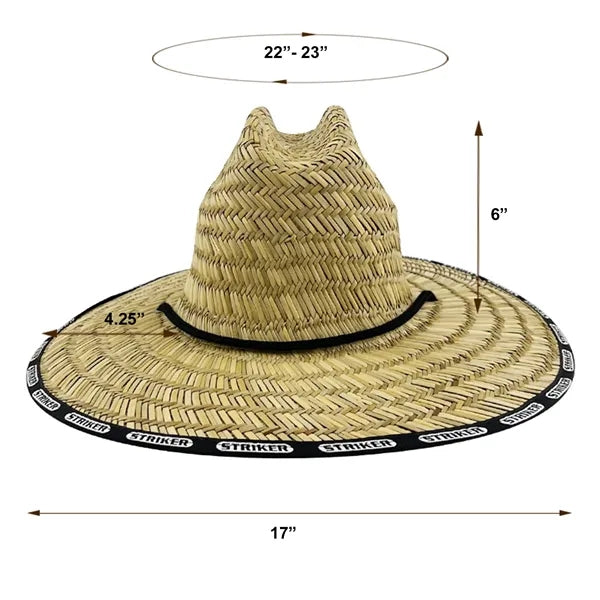 Handwoven Straw Sun Hat with Adjustable Bead Closure