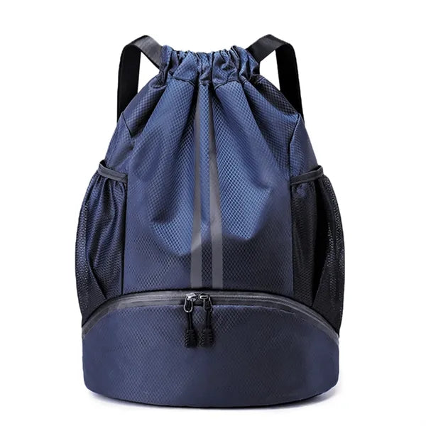 Waterproof Drawstring Backpack with Shoe Pocket