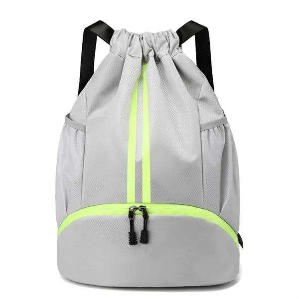 Waterproof Drawstring Backpack with Shoe Pocket