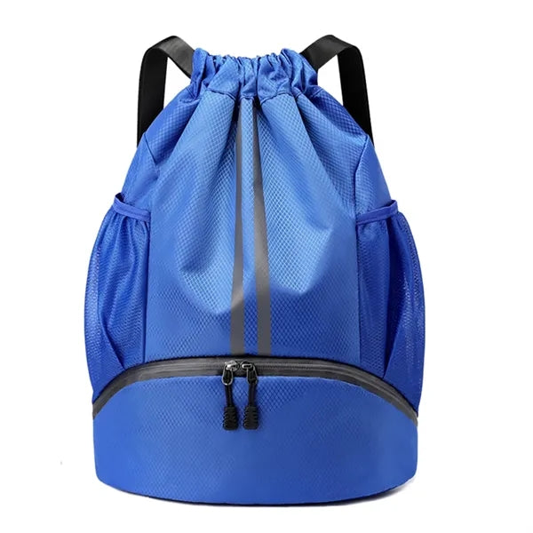 Waterproof Drawstring Backpack with Shoe Pocket