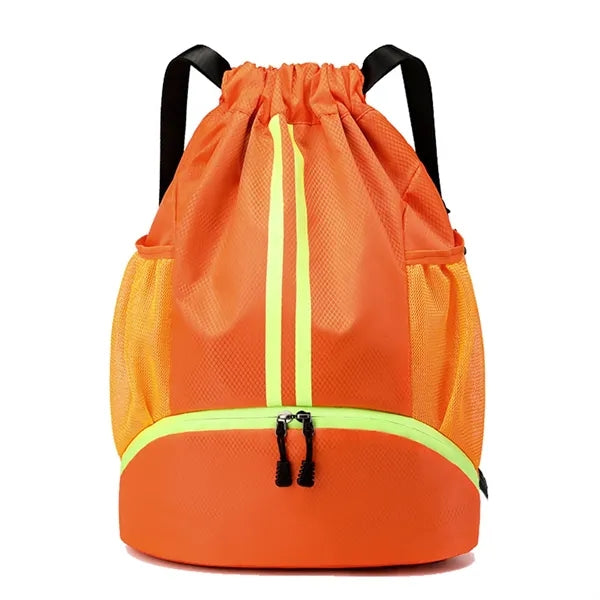 Waterproof Drawstring Backpack with Shoe Pocket