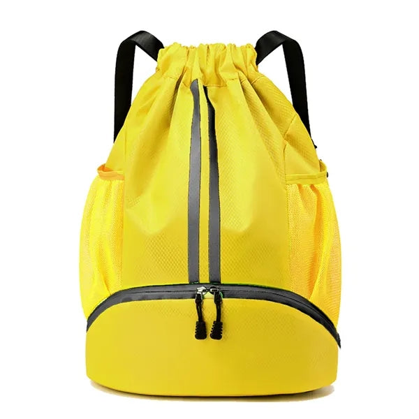 Waterproof Drawstring Backpack with Shoe Pocket
