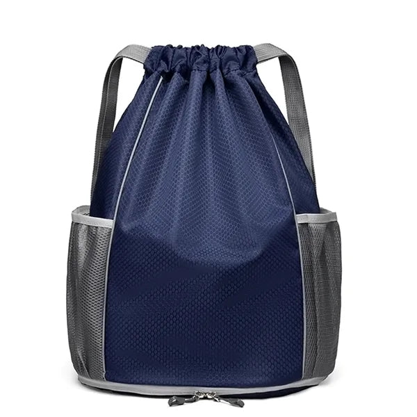 Sports Drawstring Backpack With Independent Shoe Pocket