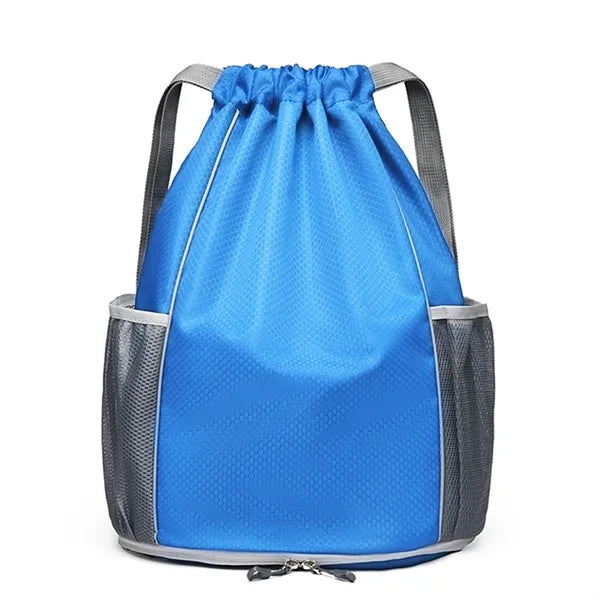 Sports Drawstring Backpack With Independent Shoe Pocket