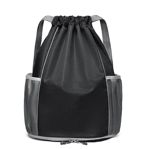 Sports Drawstring Backpack With Independent Shoe Pocket