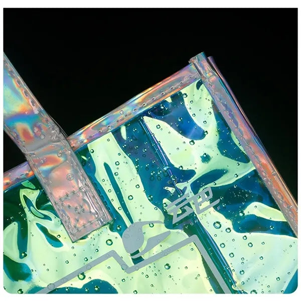 Holographic Iridescent Laser PVC Tote Bag