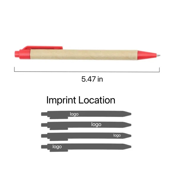 Eco-friendly Kraft Paper Tube Pen