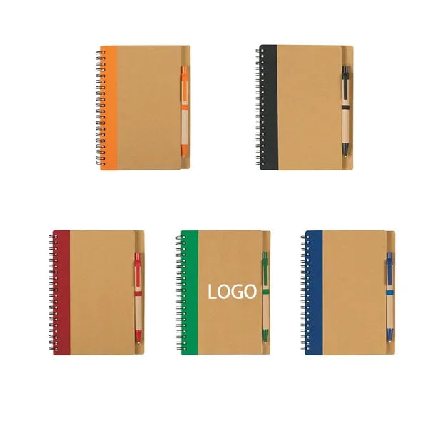 Spiral Ruled Notebook With Pen