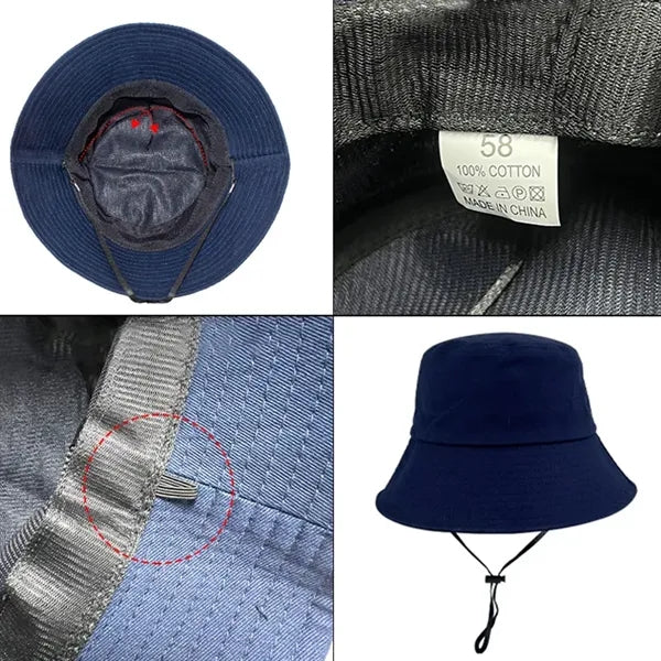 Bucket Hat with Windproof Rope