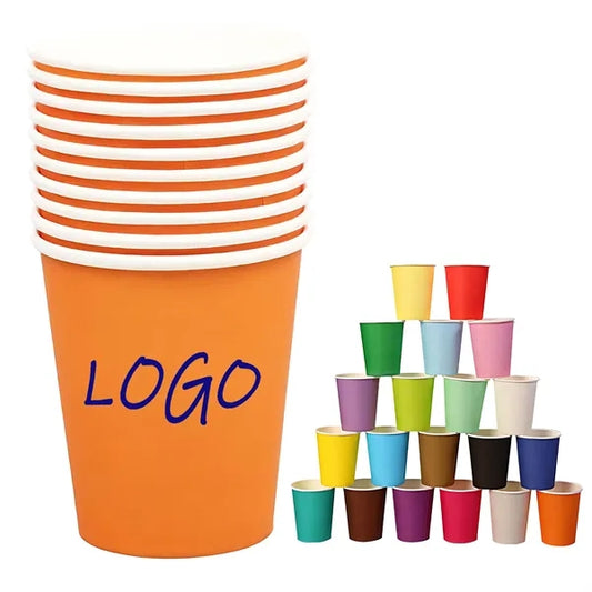 Rainbow Art Party Paper Cup Multicolor Disposable Leak Proof