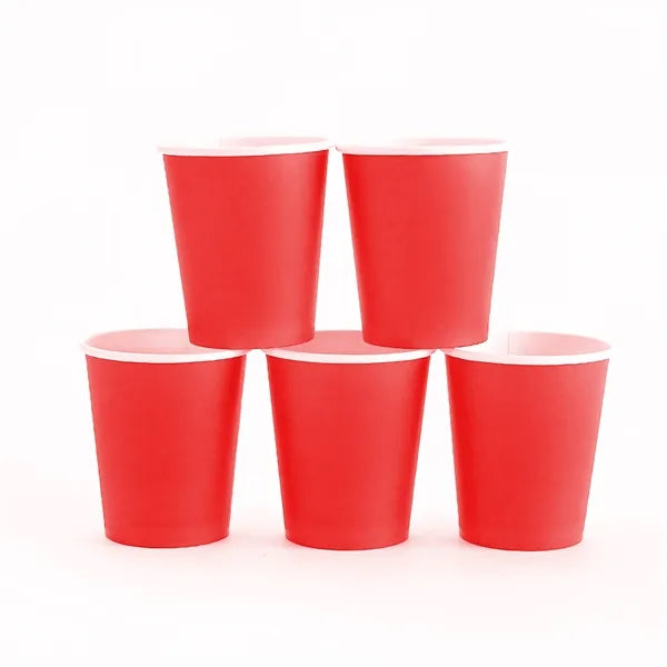 Rainbow Art Party Paper Cup Multicolor Disposable Leak Proof
