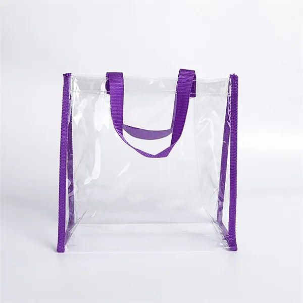 Stadium PVC Clear Plastic Tote Bag with Handles