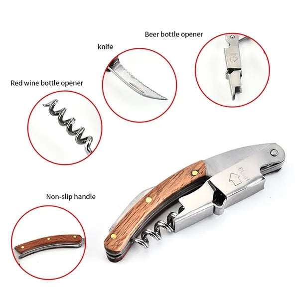 Stainless Steel Multifunctional Wine Bottle Opener