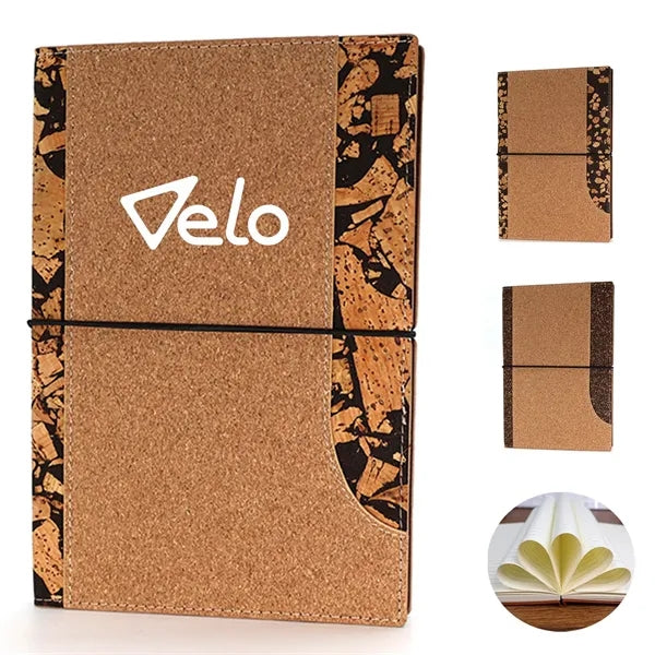 A5 Eco-Friendly Coffee Grounds and Cork Notebook